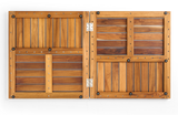 Premium 39"x21" Solid Teak Wood Shower Mat