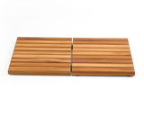 Premium 24"x16" Solid Teak Wood Shower Mat