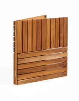 Premium 39"x21" Solid Teak Wood Shower Mat