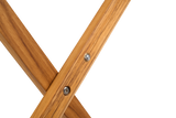 Premium 25" Solid Teak Wood Luggage Rack with Shelf