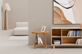 Premium 18" Teak Wood Shower Bench Curved With Shelf, 2-Tier