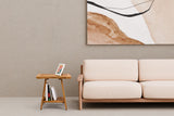 Premium 18" Teak Wood Shower Bench Straight With Shelf, 2-Tier