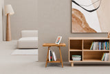 Premium 18" Teak Wood Shower Bench Straight With Shelf, 2-Tier