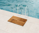 Premium 32"x21" Solid Teak Wood Shower Mat