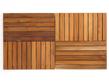 Premium 39"x21" Solid Teak Wood Shower Mat