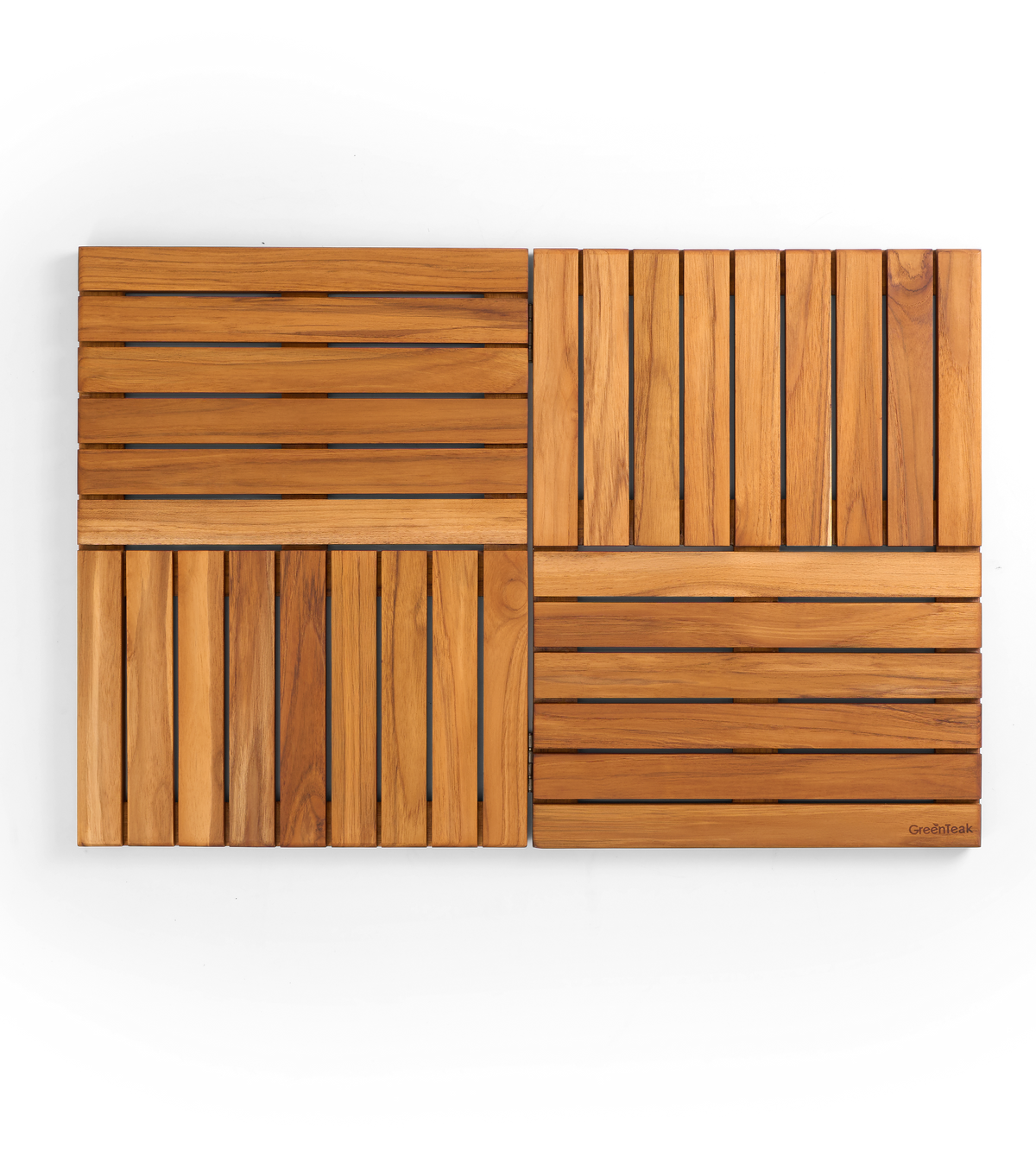 Premium 32"x21" Solid Teak Wood Shower Mat