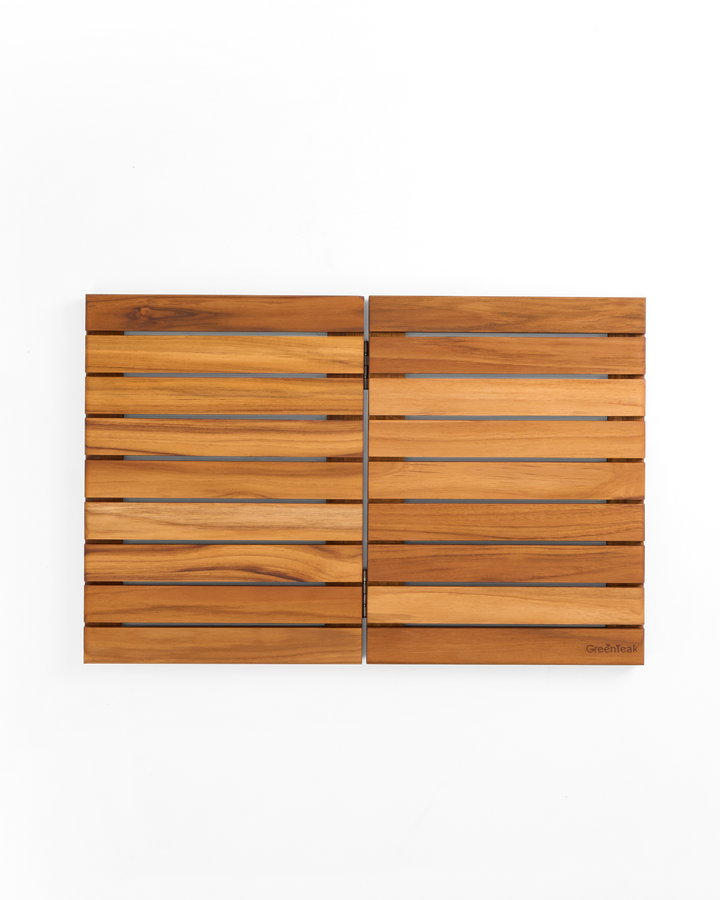 Premium 24"x16" Solid Teak Wood Shower Mat
