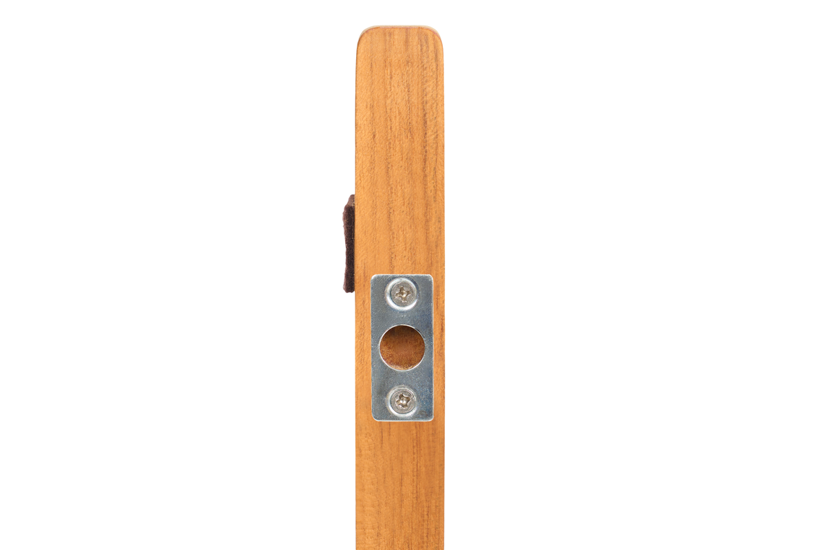 Premium 25" Solid Teak Wood Luggage Rack with Shelf